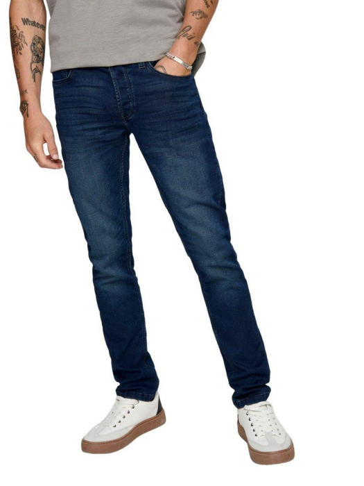Blugi slim fit ONSLOOM JOG DK BLUE PK 0431 [4]