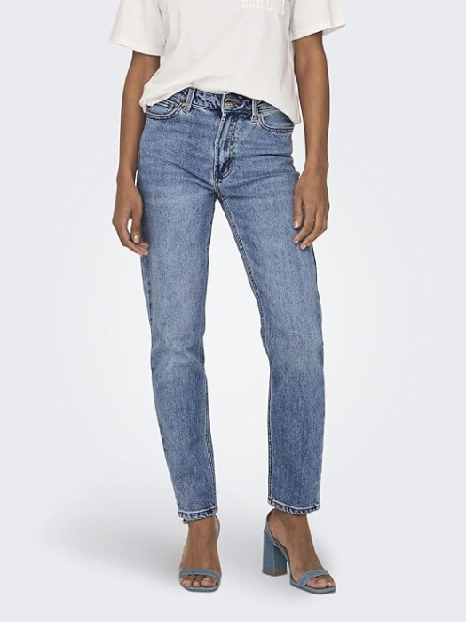 Blugi STRAIGHT cu talie înaltă [3]