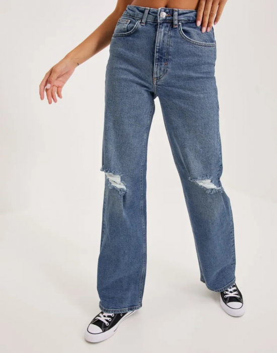 Blugi WIDE LEG cu talie înaltă [3]