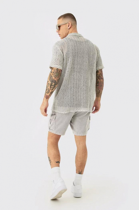 Cămașă oversize, cu dungi deschise [2]