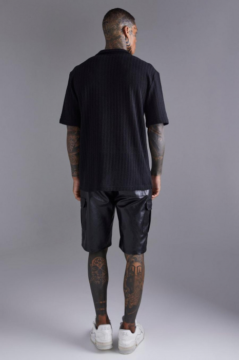 CAMASA OVERSIZED DIN CROCHET CU MANECA SURTA [2]