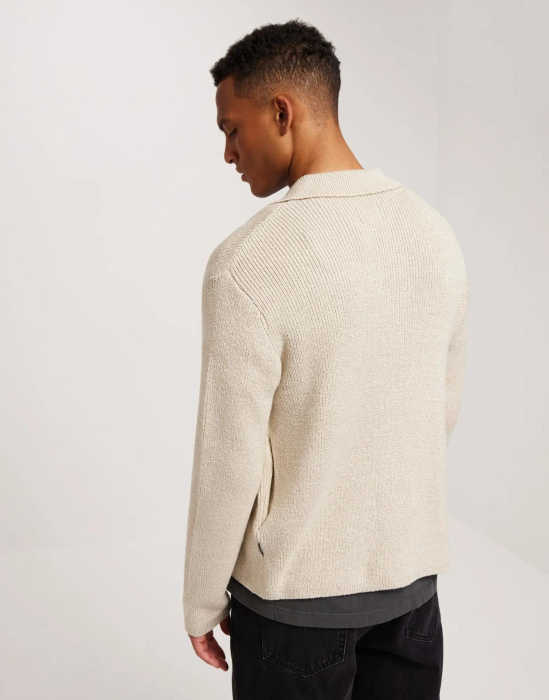 Cardigan tricot cu guler si nasturi [4]