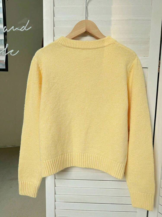 Cardigan tricotat versatil și simplu [2]