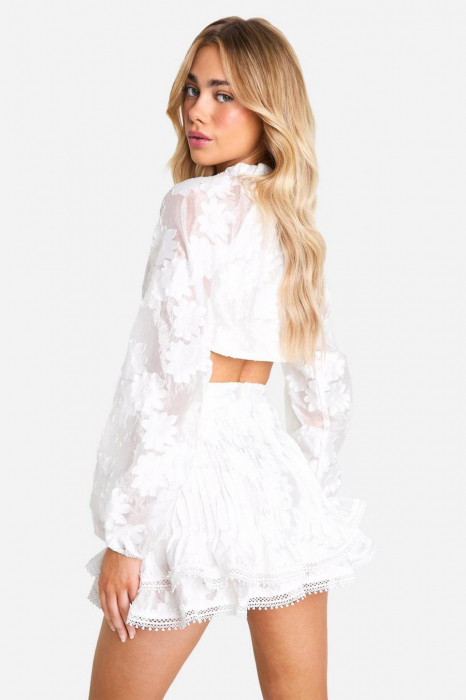 FUSTA MINI DANTELĂ PREMIUM CU TIV [2]