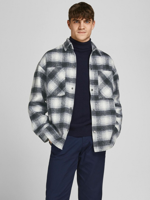 Geacă de primăvară-toamnă 'Bane'JACK & JONES pe Gri Metalic, Gri Deschis [3]