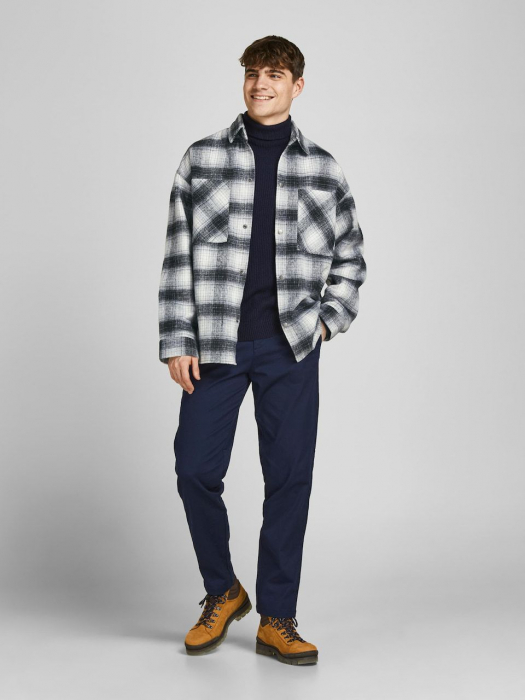 Geacă de primăvară-toamnă 'Bane'JACK & JONES pe Gri Metalic, Gri Deschis [1]