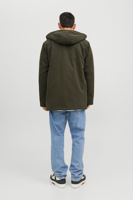 Geaca parka cu captuseala din material teddy [2]