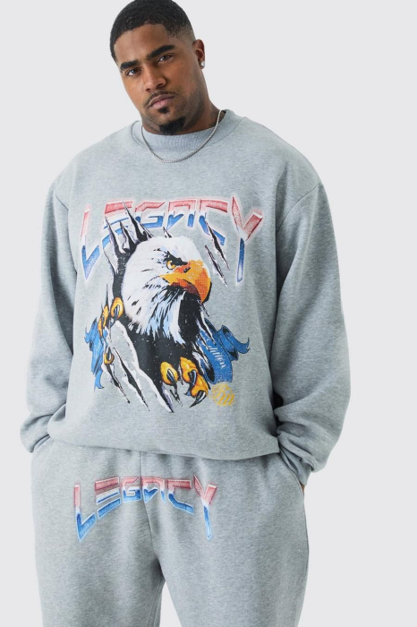 Hanorac supradimensionat Plus Liberty Eagle [1]