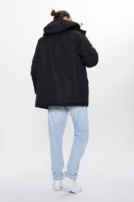 Jacheta neagra cu gluga [3]