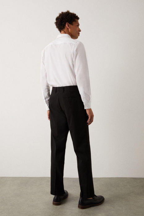 Pantaloni eleganți negri, croiți [3]