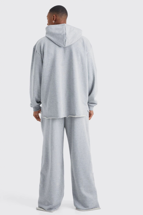 Pantaloni jogger cu imprimeu buclat, extrem de lați, cu croială largă [2]