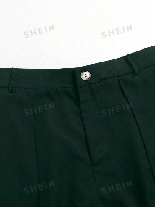 Pantaloni largi cu nasture si elastic la spate [4]