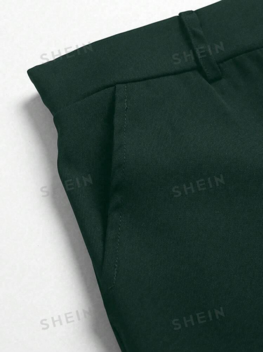 Pantaloni largi cu nasture si elastic la spate [3]