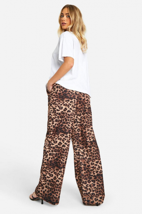 Pantaloni leopard largi [2]