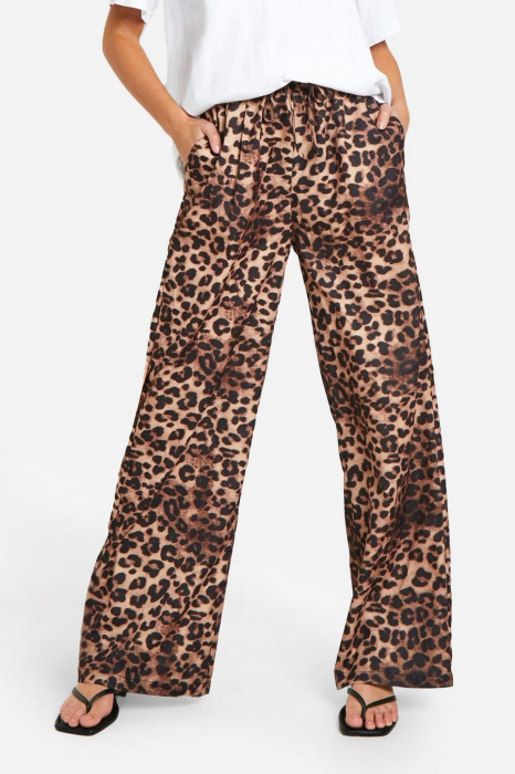Pantaloni leopard largi [4]