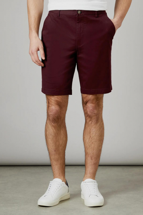 Pantaloni scurți chino clasici vișini [3]