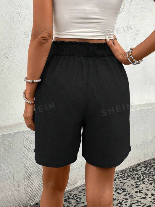 Pantaloni Scurți Palazzo Casual [3]