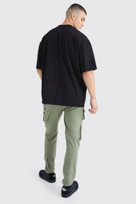 Pantaloni skinny cargo, catarame multi buzunare [2]