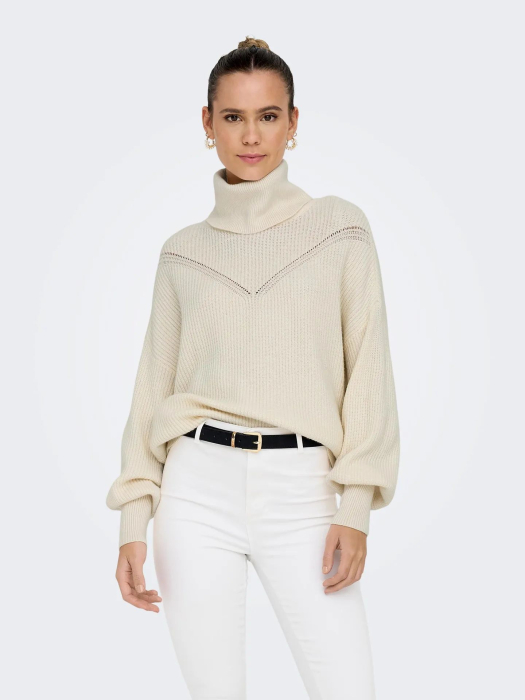 Pulover pe gat din tricot [1]