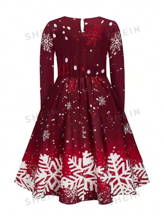 Rochie Dama Marime Plus Flouri De Nea Imprimat Flare [2]