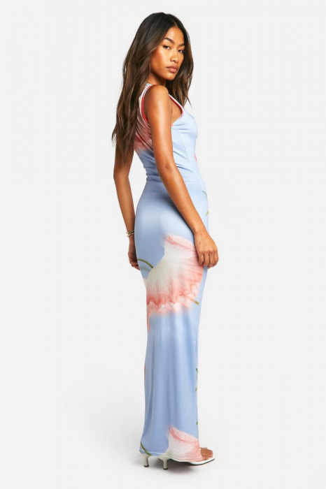 ROCHIE MAXI  CU GÂT PĂTRAT SOFT [3]