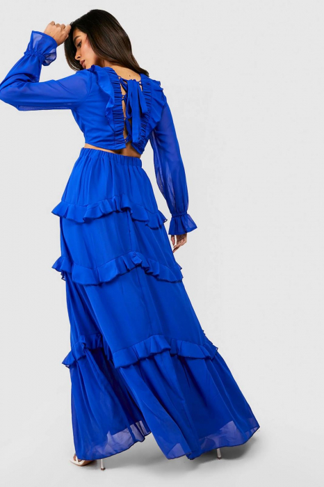 Rochie maxi  cu volante [4]