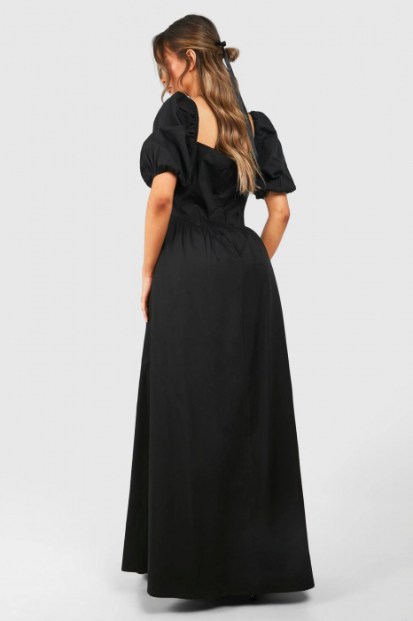 Rochie maxi din poplin [3]