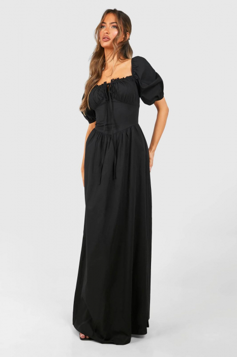 Rochie maxi din poplin [2]