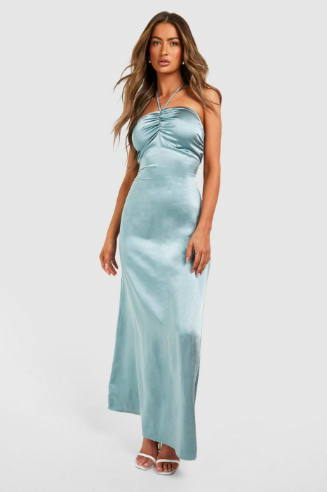 Rochie maxi slip cu gat [2]