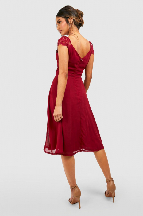 Rochie midi cu dantela [3]