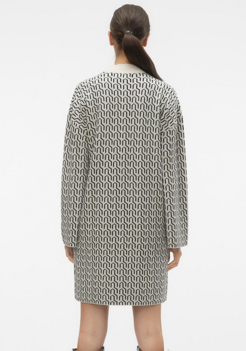 Rochie mini tricotată cu gât înalt [2]
