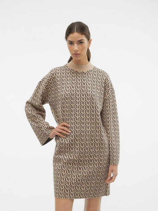 Rochie mini tricotată cu gât înalt Vero Moda [3]