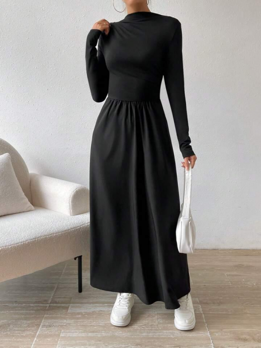 Rochie simpla cu maneci lungi [1]