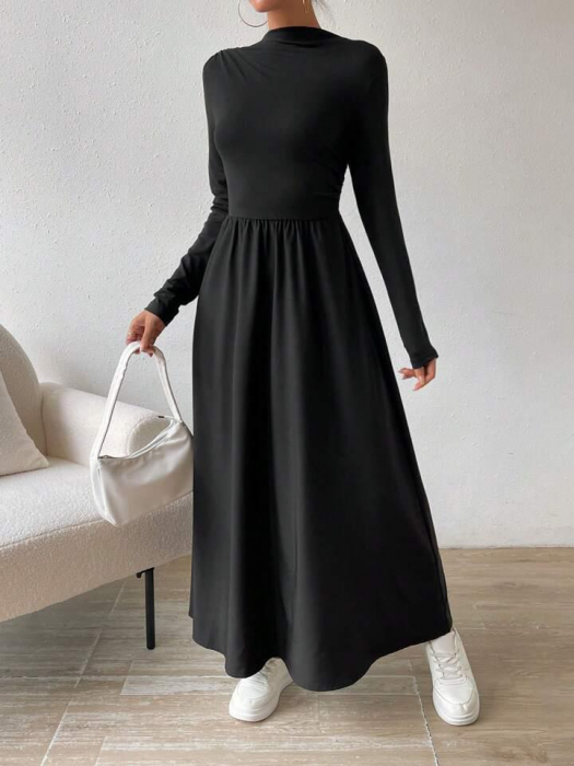 Rochie simpla cu maneci lungi [2]
