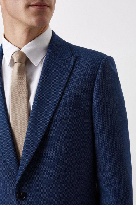 Sacou de costum albastră Slim Fit Plus And Tall [2]