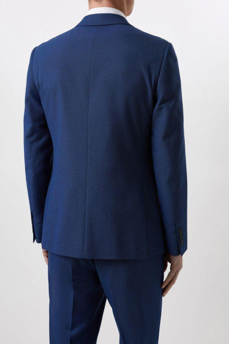 Sacou de costum albastră Slim Fit Plus And Tall [3]