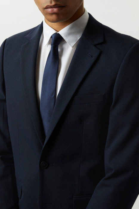 Sacou de costum bleumarin Slim Fit [6]