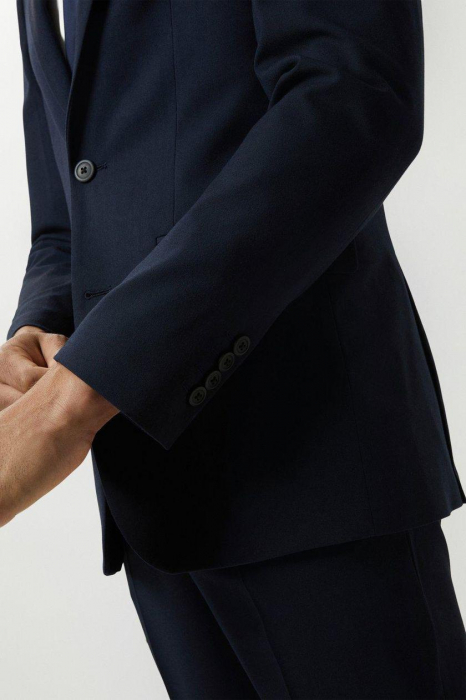 Sacou de costum bleumarin Slim Fit [3]