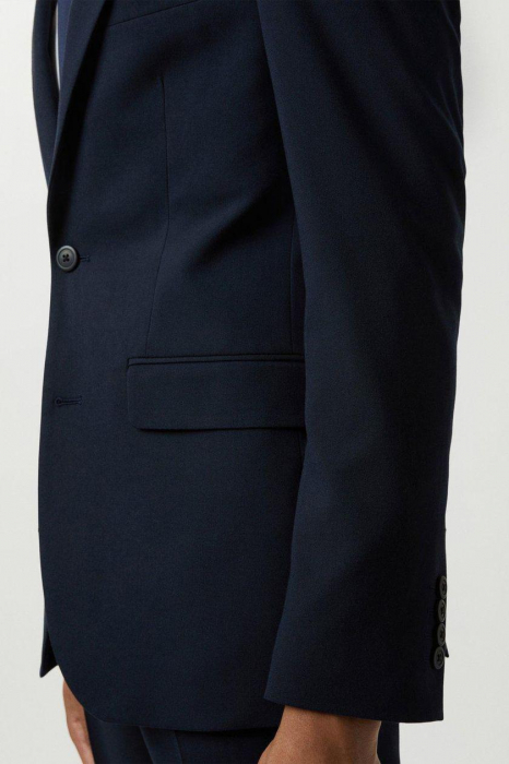 Sacou de costum bleumarin Slim Fit [4]