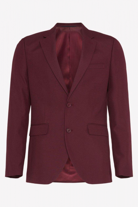 Sacou de costum Burgundy slim Fit [4]