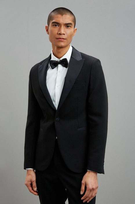 Sacou de costum tuxedo negru [1]