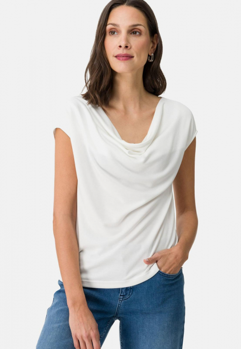 Tricou elegant cu decolteu draped [1]