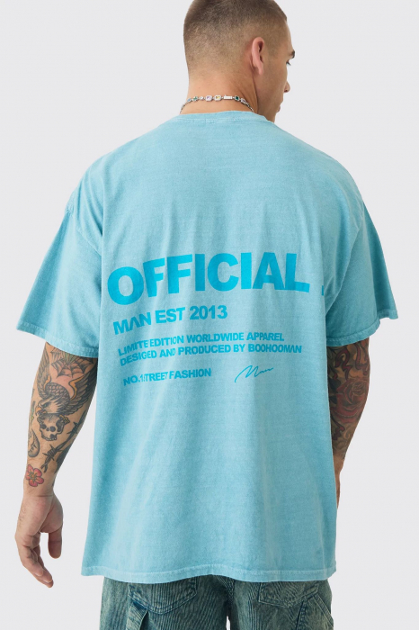 Tricou oversize cu slogan [2]