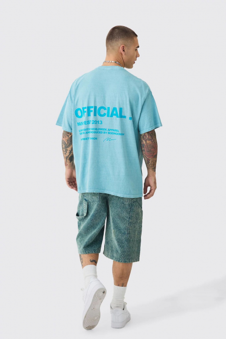 Tricou oversize cu slogan [3]
