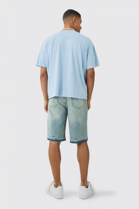 Tricou oversized cu desen floral [3]