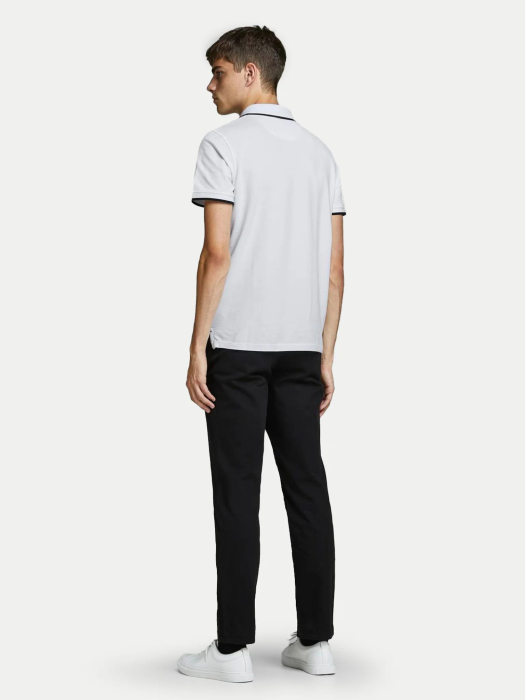 Tricou polo Alb Slim Fit [2]