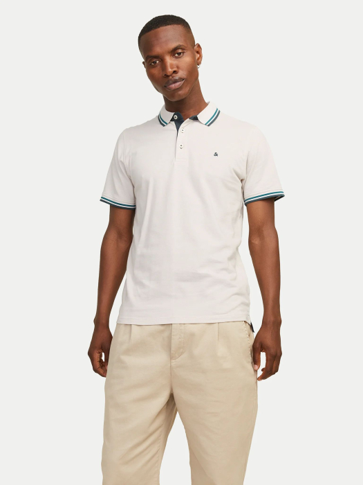 Tricou polo  Bej Slim Fit [6]