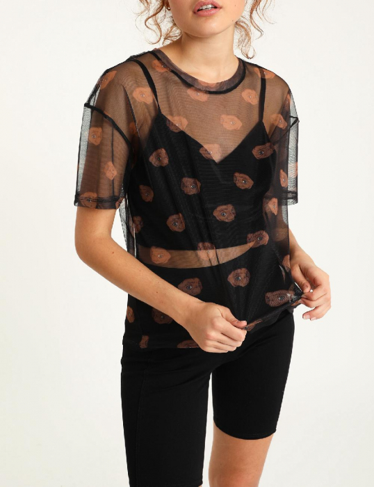 Tricou transparent cu imprimeu [2]
