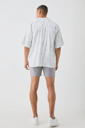 PANTALONI SCURȚI ELASTICI CU TALIE FIXĂ, CROIȚI SLIM FIT [2]
