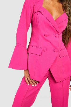 Blazer dublu cu mânecă evazată [1]
